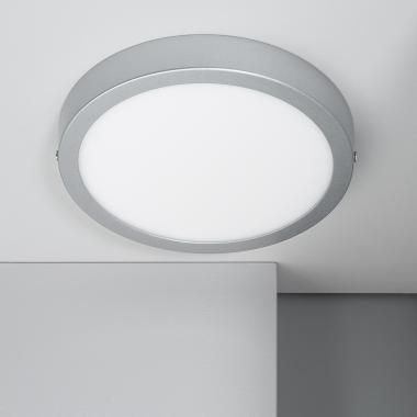 LED-Deckenleuchte 18W Rund Aluminium Ø210mm Slim CCT Wählbar Galán