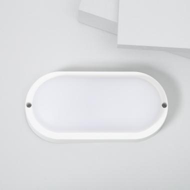 LED-Deckenleuchte 25W Oval für Aussen 96x198 mm IP65 Hublot Weiss