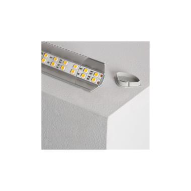 Rohový Hliníkový Profil se Souvislým Kulatým Krytem pro LED Pásky do 20mm