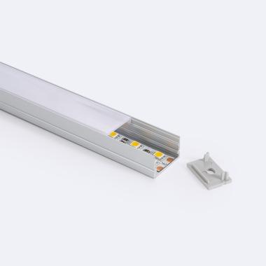 Profilo Alluminio Superficie 2m per Striscie LED fino a 20 mm