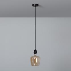 Product Lamp Holder for Pendant Lamp with Natural Black Textile Cable