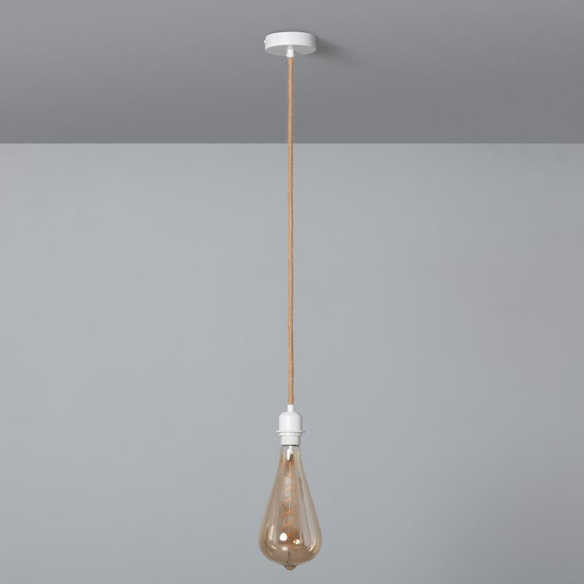 Product of Lamp Holder for Pendant Lamp with Natural White Textile Cable