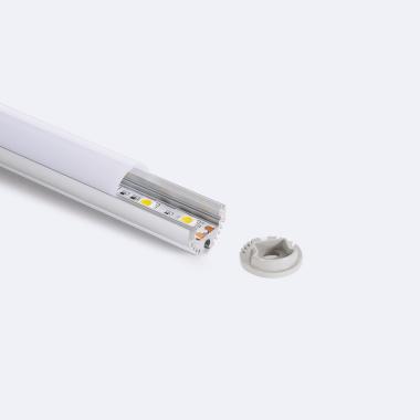 Profilé Aluminium Rond Suspension et en Saillie pour Ruban LED 11mm
