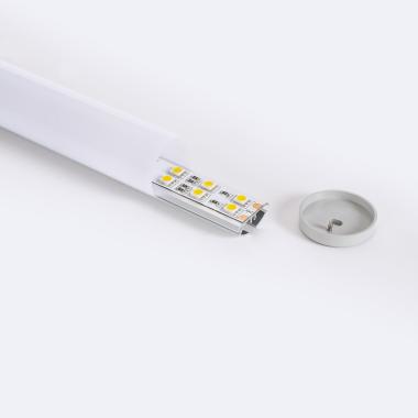 Aluminiumprofil Rund Abhängbar 2m für LED-Streifen bis 16 mm