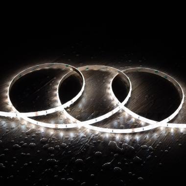 5m 24V DC SMD2835 LED Strip 60LED/m 8mm Wide Cut at Every 10cm IP65