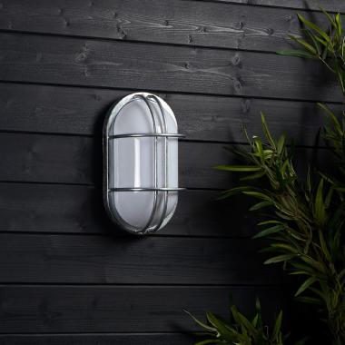 Plafondlamp Ovaal Outdoor  260x146 mm Hublot Fjord Gegalvaniseerd Staal