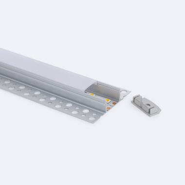 2m Hliníkový Profil do Omítky / Sádrokartonu pro LED Pásky do 20mm