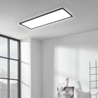 Product van LED Plafond 24W Rechthoekige CCT 580x200 mm Dubbelzijdig SwitchCCT Zwart 