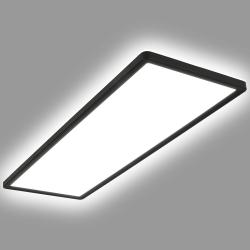 Product LED Plafond 24W Rechthoekige CCT 580x200 mm Dubbelzijdig SwitchCCT Zwart 