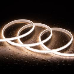 Product LED Strip Dimbaar 220V COB Zelfregulerend 320 LED/m 720lm/m Breedte 12 mm IP65 te knippen om de 50 cm