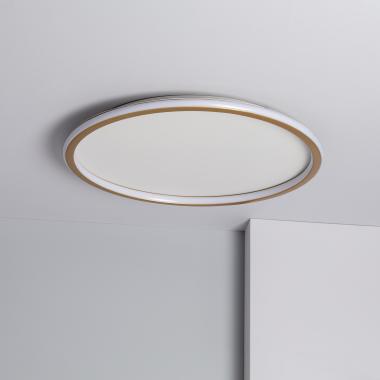 Přisazené Stropní Kruhové 36W LED Svítidlo Allharo Kovové CCT dle Výběru Ø600 mm