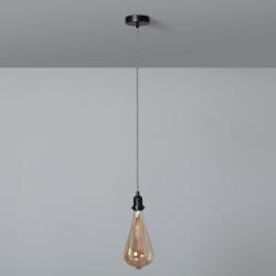 Product Textiel Kabel voor Hanglamp met Fitting Zwart en Wit