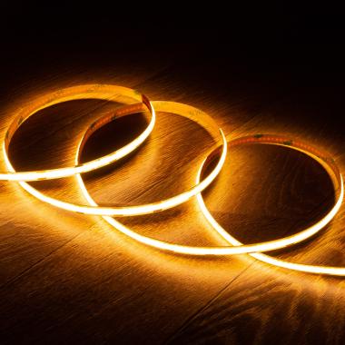 5m 12V DC COB LED Strip 320LED/m CRI90 8mm Wide Cut at Every 2.5cm IP20