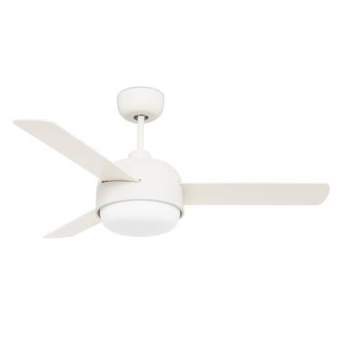 Deckenventilator Lautlos Klar Beige Wendbare Rotorblätter 106.6cm DC-Motor LEDS-C4 30-4864-16-F9