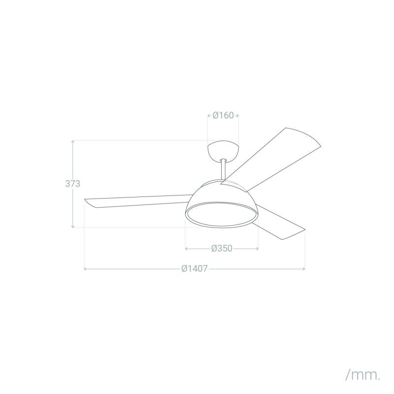 Product of Gregal Silent Ceiling Fan with DC Motor in Black LEDS-C4 30-6489-60-F9 140.7cm