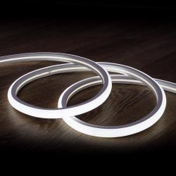 Product 220V AC Dimmable 7.5 W/m Semicircular Neon LED Strip 120 LED/m in Cool White 6000K - 6500K IP67 Custom Cut every 100cm