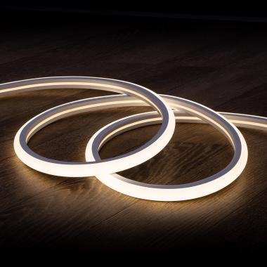 220V AC Dimmable 7.5 W/m Semicircular Neon LED Strip 120 LED/m in Daylight 4000K IP67 Custom Cut every 100cm