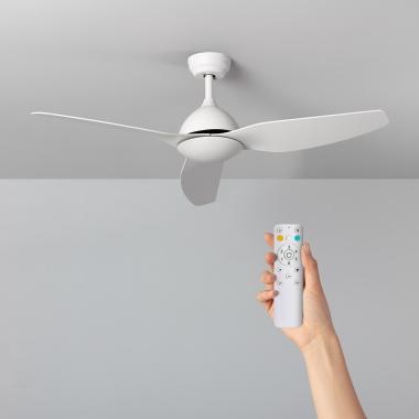 Prodotto da Ventilatore da Soffitto Silenzioso Woolworth Bianco 127cm Motore DC per Esterni