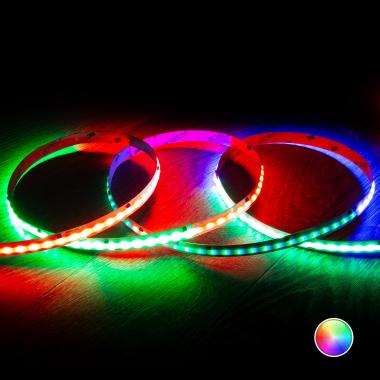 LED Strip RGBIC Digital SPI 24V DC COB 360 LED/m 5m IP20 Breedte 10mm te knippen om de  5 cm