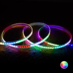 Product 5m 24V DC RGBIC Digital SPI COB Silicone FLEX LED Strip 360LED/m 12mm Wide Cut at Every 5cm IP65