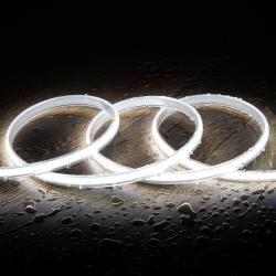 Product LED Strip 220V COB 320 LED/m Koel Wit IP65 CRI90 Breedte 12mm te knippen om de 50cm