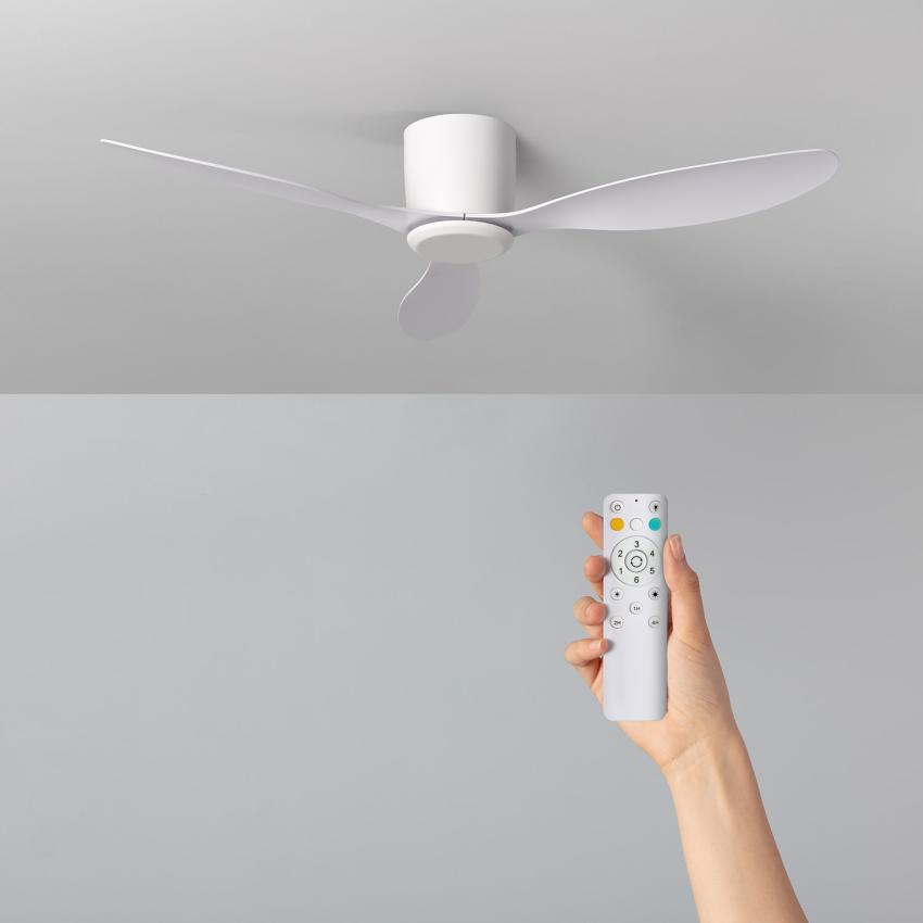 Product of Weimar Silent Ceiling Fan with DC Motor for Outdoors in White 132cm
