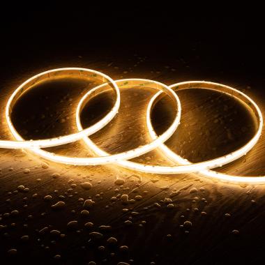 Product LED Strip Dimbaar 220V COB Zelfregulerend Silicone FLEX 560 LED/m 1250 lm/m IP65 Breedte 10mm te knippen om de 10 cm