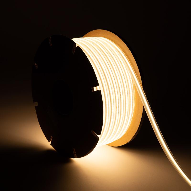 Product van LED Strip Rol Dimbaar 220V COB  320 LED/m 720lm/m CRI90 Breedte 12mm 50m IP65