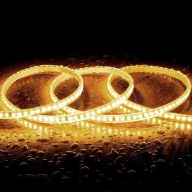 LED Strip Dimbaar 220V SMD2835 Zelfregulerend 120LED/m 1000 lm/m IP65 Breedte 12mm te knippen om de 10cm