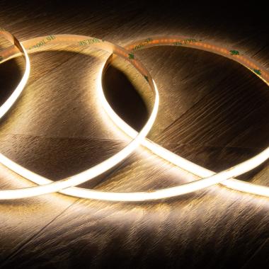 Product of 5m 24V DC COB LED Strip 320LED/m CRI90 8mm Wide Cut at Every 5cm IP20 