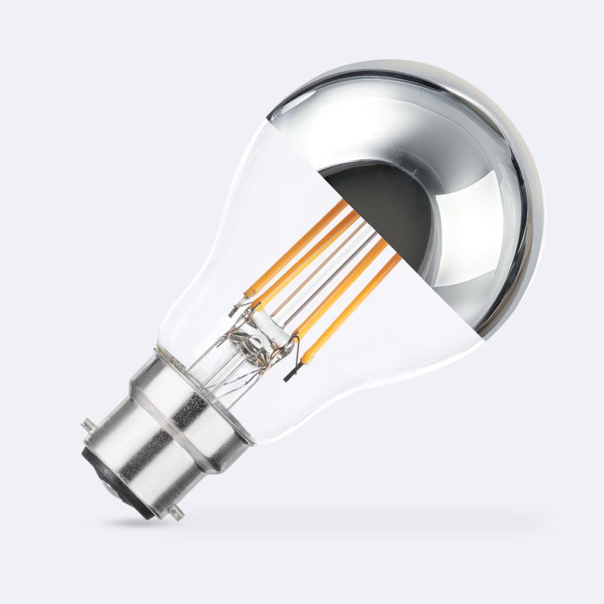 Product of 8W B22 A60 Chrome Reflect Dimmable Filament LED Bulb 400lm