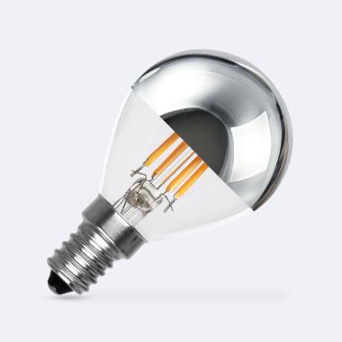 LED-Glühbirne Filament E14 4W 400 lm G45 Chrome Reflect