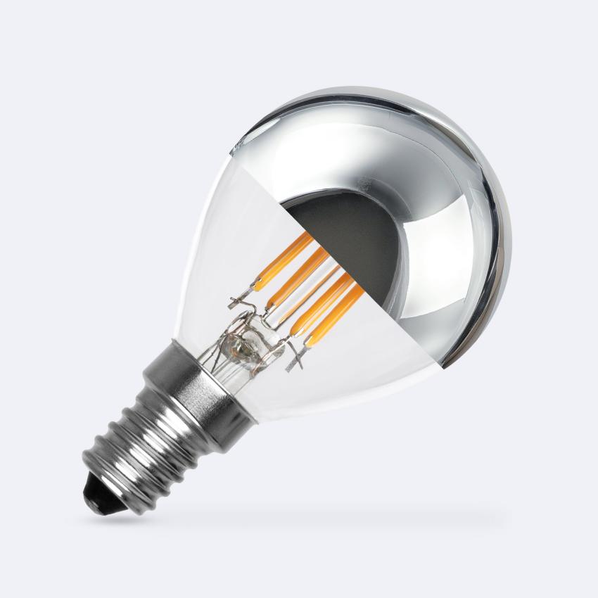 Product of 4W E14 G45 Chrome Reflect Filament LED Bulb 400lm