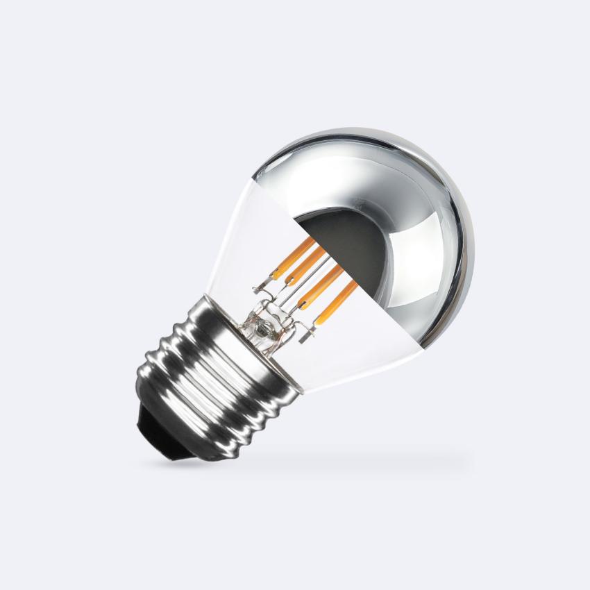 Product of 4W E27 G45 Chrome Reflect Filament LED Bulb 400lm