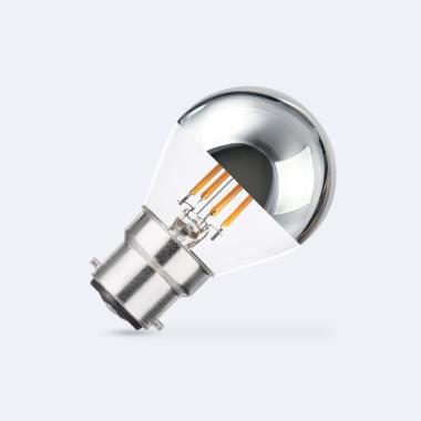4W B22 G45 Chrome Reflect Filament LED Bulb 400lm