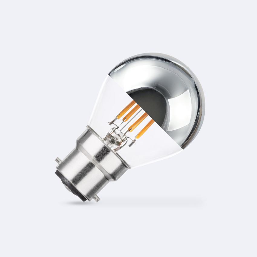 Product of 4W B22 G45 Chrome Reflect Filament LED Bulb 400lm