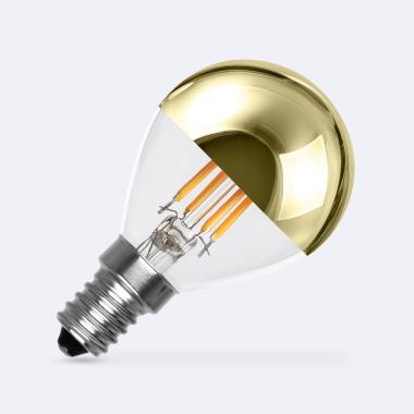 LED Lamp Filament E14 4W 400 lm G45 Gold Reflect