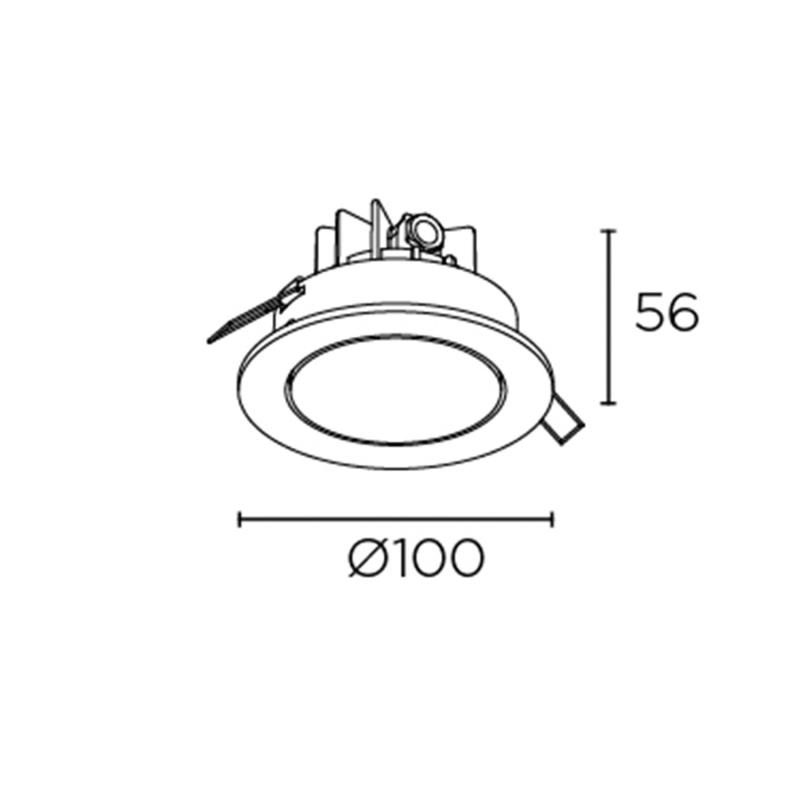 Produkt von LED-Downlight 6.4W Verstellbar Dako IP65 LEDS-C4 15-E104-05-CL