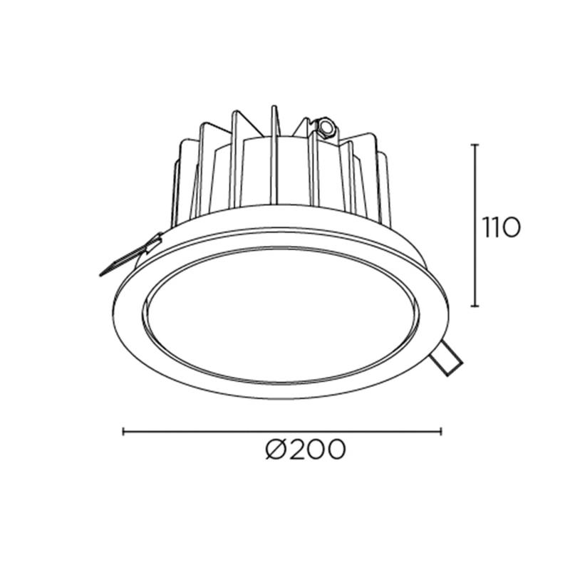 Product of 18W IP65 Dako Ajustable LED Downlight  LEDS-C4 15-E105-05-CL