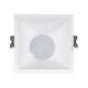 Produit de Spot LED Downlight Carré GU10 6W Coupe 85x85mm Faible UGR PC