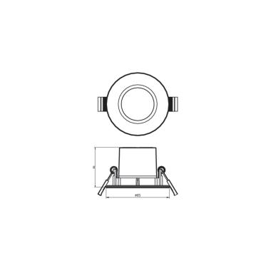 Produkt von LED-Downlight PHILIPS Dive 5W Dimmbar Schnitt Ø 70 mm