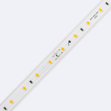 Product van LED Strip 220V SMD2835 60LED/m Oranje IP65 Breedte 12mm te knippen om de 100cm