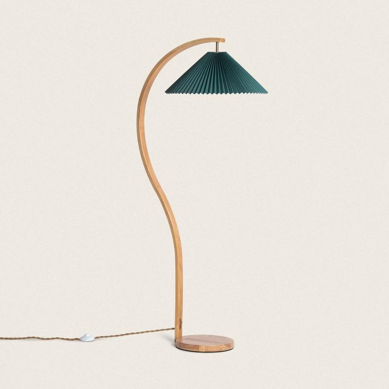 Product van Staande Lamp van Hout Luanda