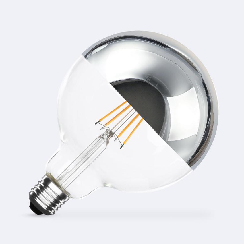 Product of 8W E27 G125 Chrome Reflect Filament LED Bulb 800lm