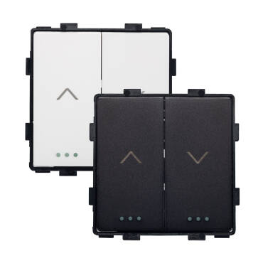 Drucktaster für automatische Rollläden mit Pfeilen Modern - Schwarz