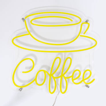 LED-Neonschild Coffee - Mehrfarbig