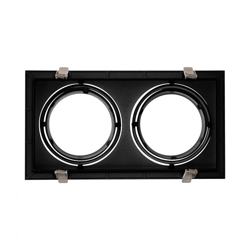 Kippbarer Ring Downlight Quadratisch für drei LED Lampen AR111