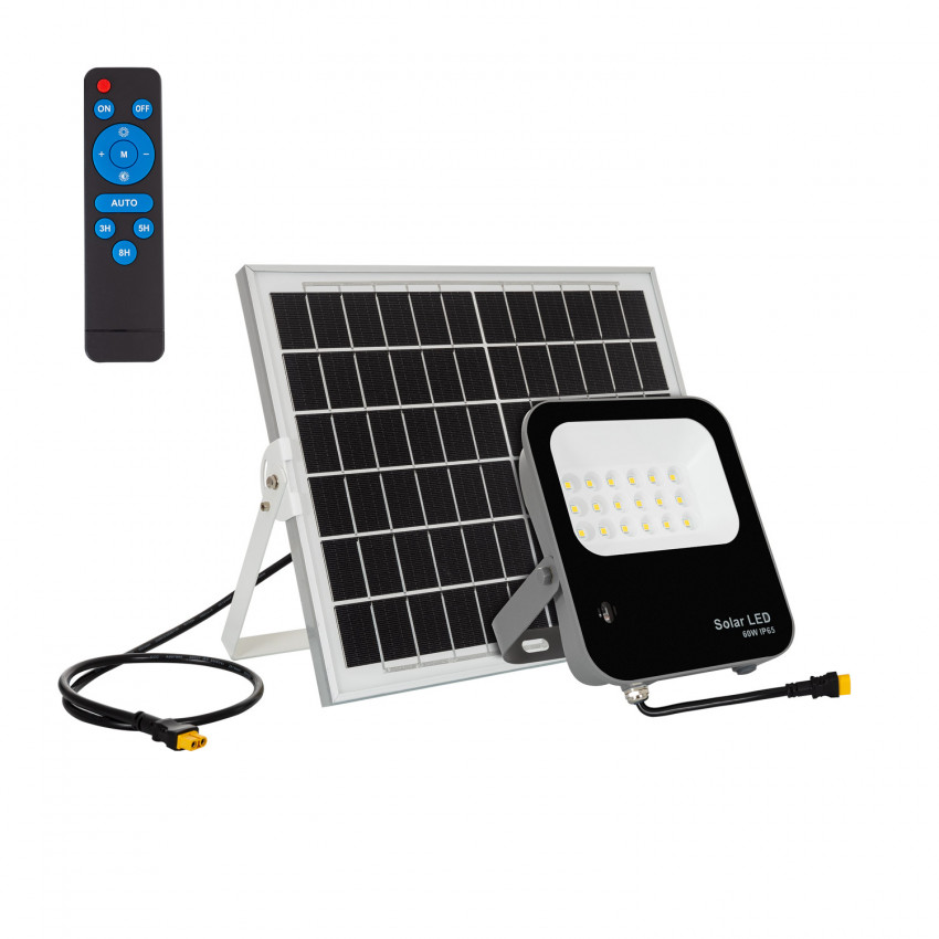 LED-Flutlichtstrahler Solar 60W 170lm/W IP65 Solar mit Fernbedienung