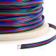 Rollo 100m Cable Eléctrico Manguera 2 x 0.5mm² para Tiras LED 12V DC 4P