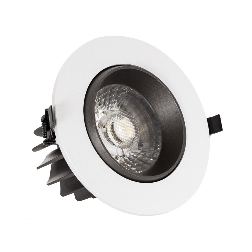 LED Downlight Strahler 18W COB Schwenkbar 360º Grau Rund Design Schnitt Ø 120 mm